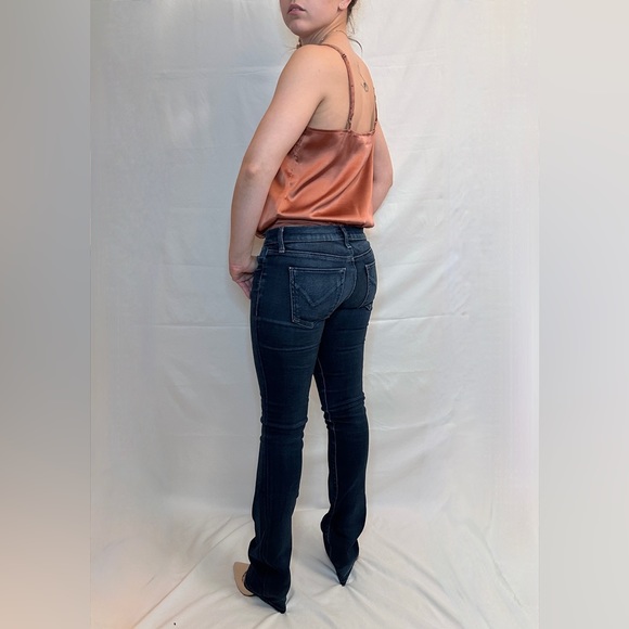 Abercrombie & Fitch Satin/Silk Lace Trim Bodysuit - Rose Gold - M - Picture 3 of 10